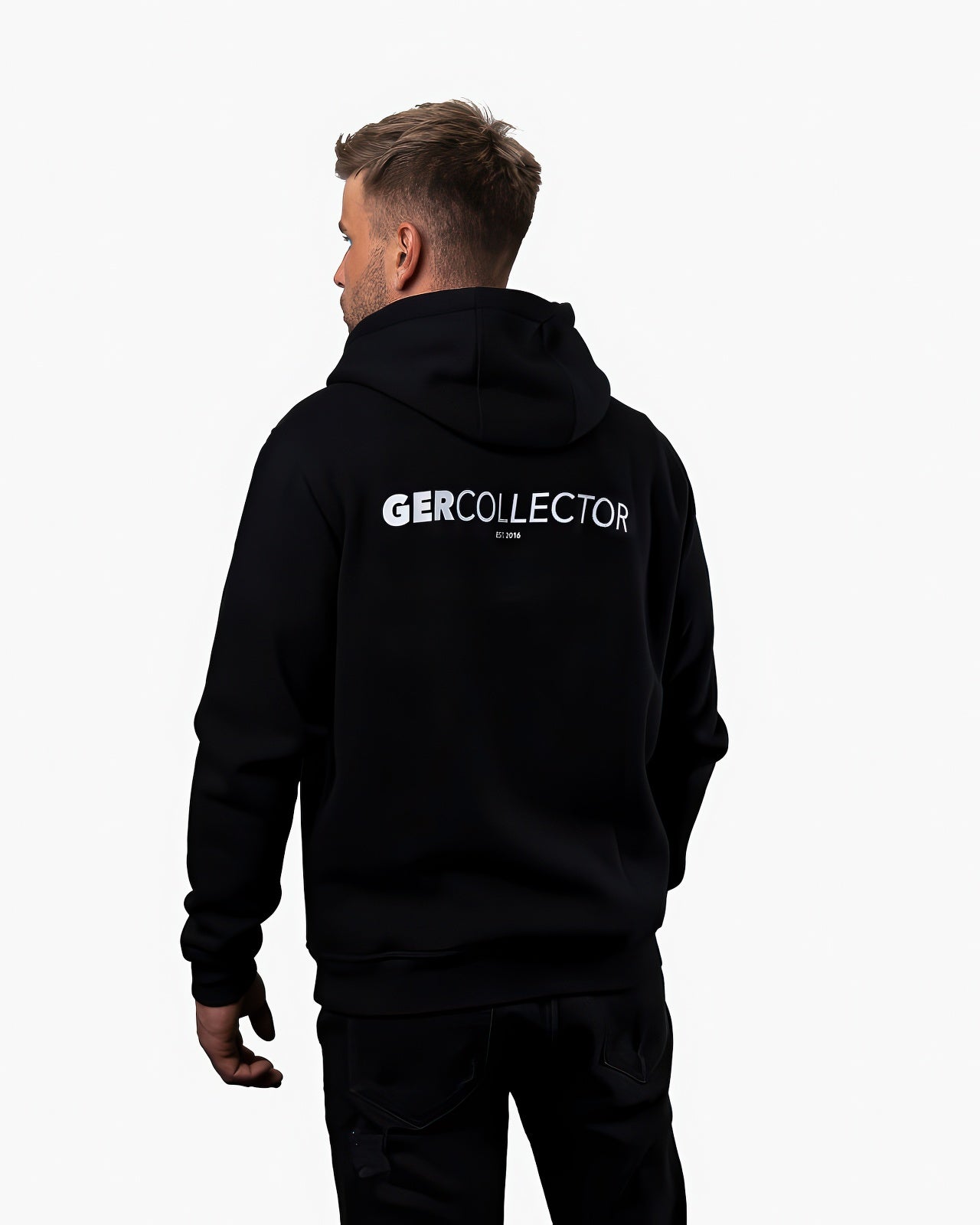 Backprint GERCollector Logo Hoodie Black