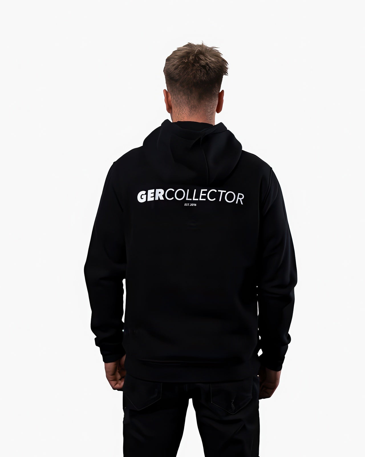 Backprint GERCollector Logo Hoodie Black